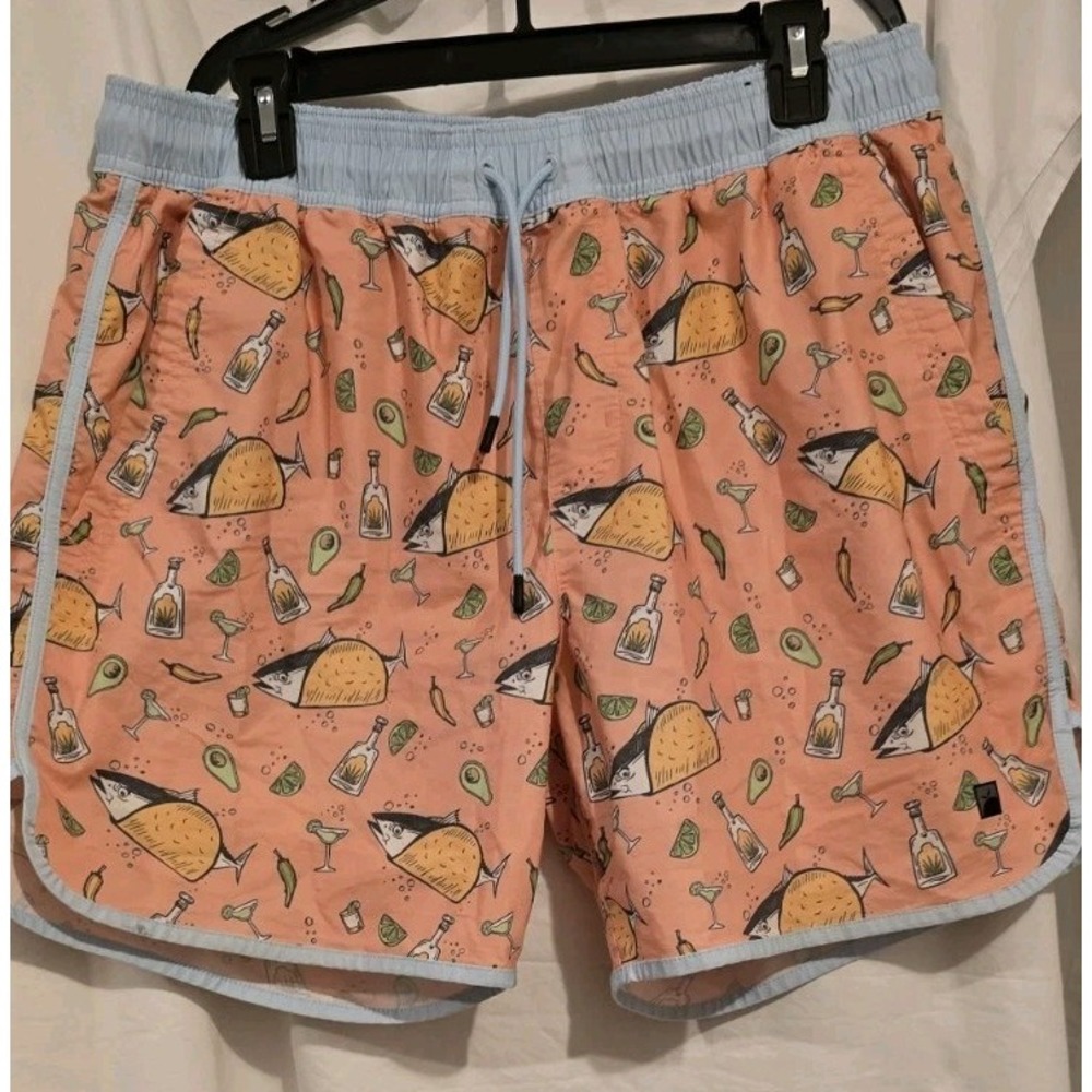 Just Bones Boardwear Mens Board Shorts Surf‎ Adjustable Waist Size XL